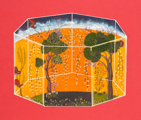 Indo-Persian miniature painting with Heraa Khan - Arts and Heritage St. Albert
