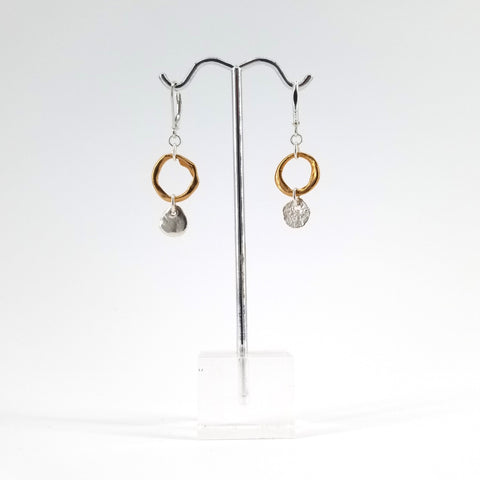 'Links' Collection Bronze Petite Links & Silver Medallion