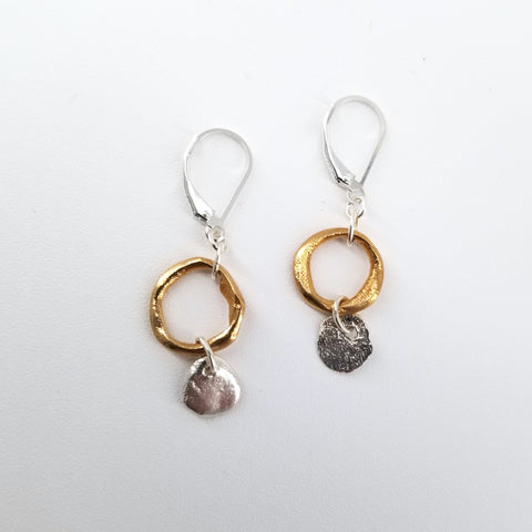 'Links' Collection Bronze Petite Links & Silver Medallion