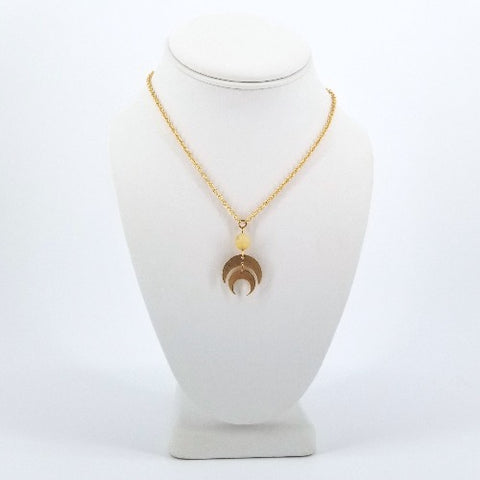 'Apollo' Double Crescent Moon Necklace
