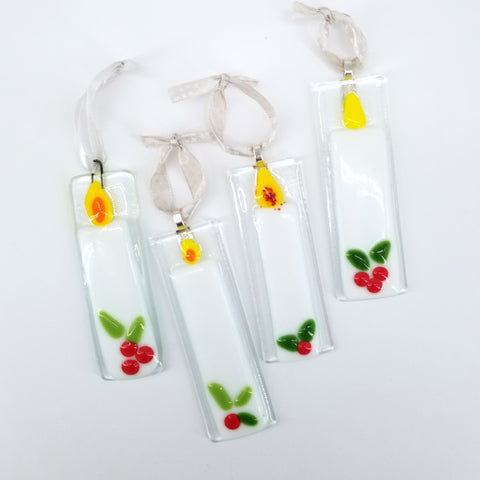 Handmade Glass Candle Ornaments