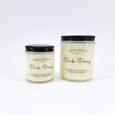'Pink Peony' Hand Poured Scented Candle