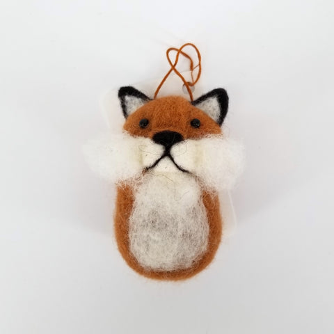 Felted Wildlife Ornaments Red Fox - Arts and Heritage St. Albert