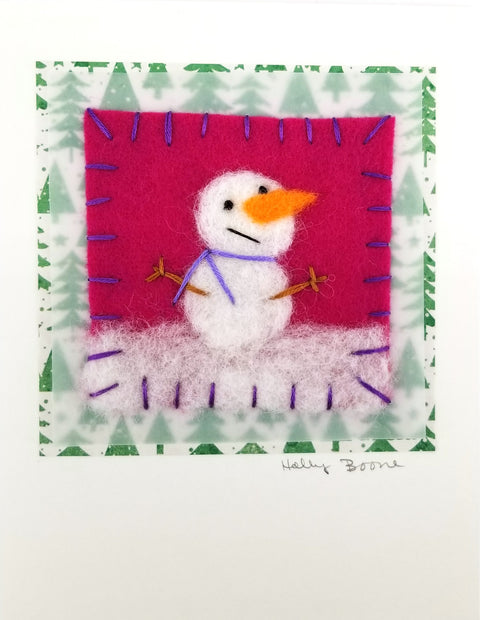 Holly Boone Art Cards - Snowmen