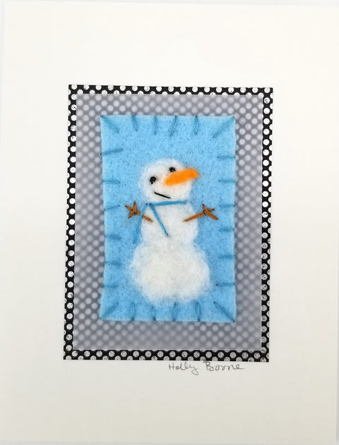 Holly Boone Art Cards - Snowmen