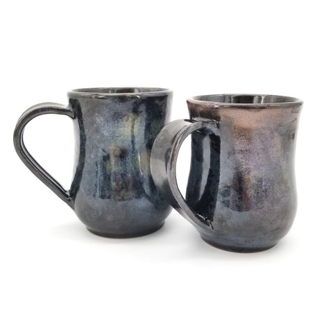 Mottled Black Tones Handmade Ceramic Mug