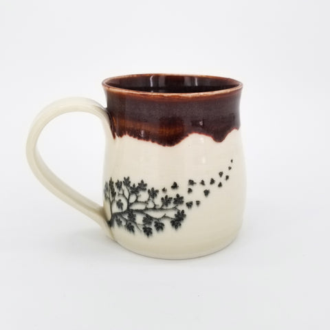 Jumping Fox Porcelain Mug