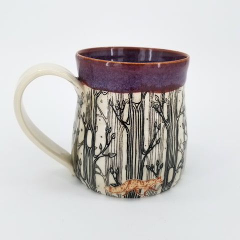 Fox In The Forest Porcelain Mug