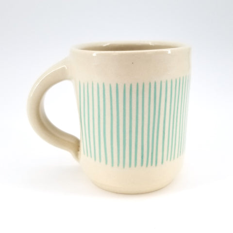 Green Lines Contemporary Mug