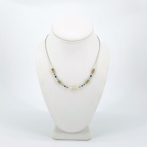 Rondelle and Tube Ancient Glass Beads Necklace - Arts and Heritage St. Albert