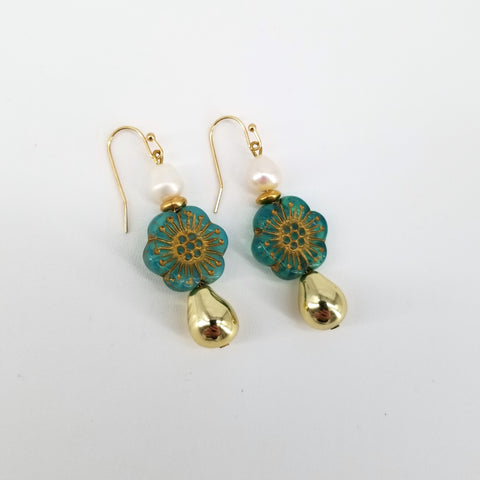 Retro Pop Flower Earrings - Arts and Heritage St. Albert