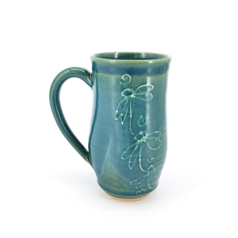 Green Slip Deco Mugs