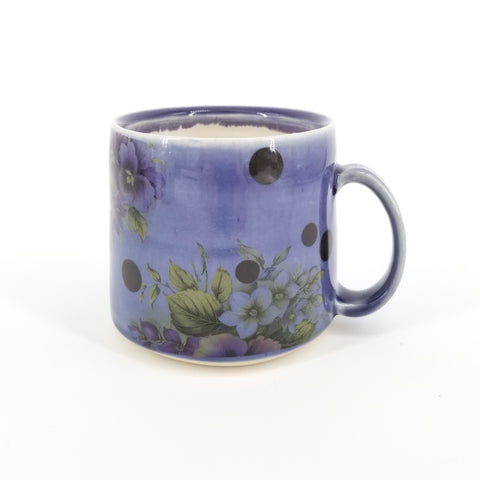 Floral Decal Mugs Tall
