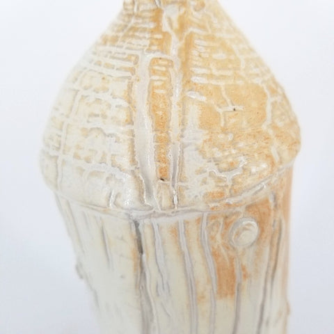 Tree Texture Ceramic Bottle - Arts and Heritage St. Albert