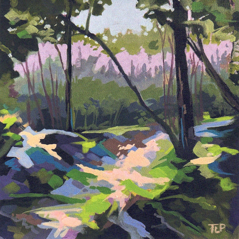 Art Cards by Tracy Lyn Propp 'I'll Just Wait Here' 5" x 5" - Arts and Heritage St. Albert