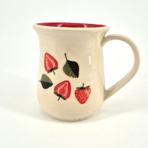 14 oz Strawberry Mug Style 3 - Arts and Heritage St. Albert