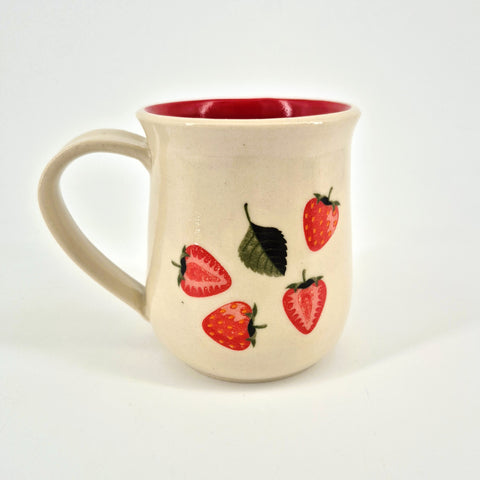 14 oz Strawberry Mug Style 1 - Arts and Heritage St. Albert