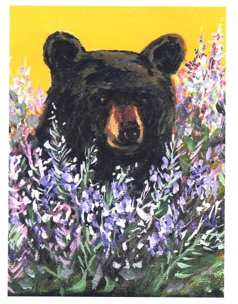 Bears Art Cards By Teresa Stieben Bear in the Wildflowers - Arts and Heritage St. Albert