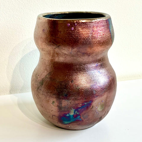 Raku Vase Copper
