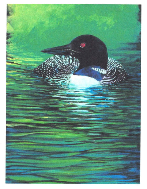 Birds & Butterflies Art Cards By Teresa Stieben Common Loon - Arts and Heritage St. Albert