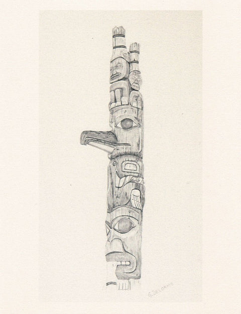 Totem Art Prints By Gerald Delorme Diesing + Tait, Prince Rupert - Arts and Heritage St. Albert