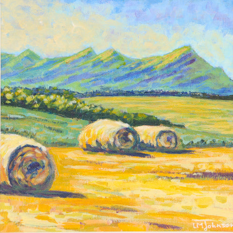 'Foothills Harvest' Original Painting by Luise Mendler-Johnson - Arts and Heritage St. Albert