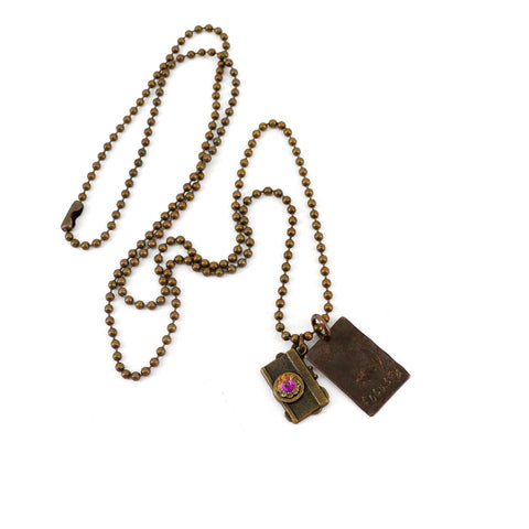 'Stay Focused' Camera Charm Necklace - Arts and Heritage St. Albert