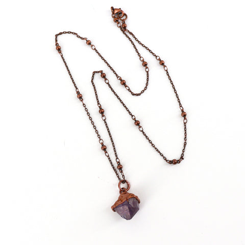 Gemstone and Copper Necklaces Amethyst - Arts and Heritage St. Albert