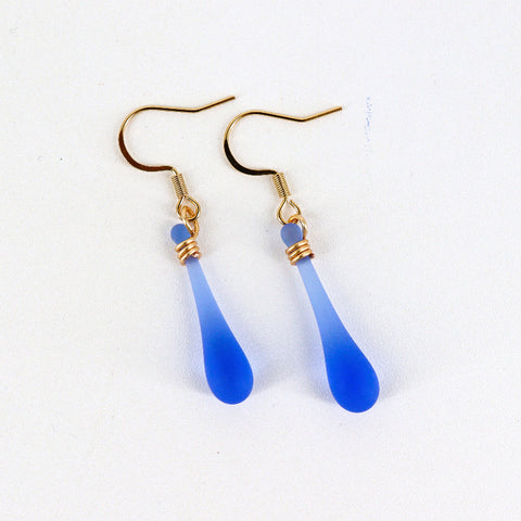 Handcrafted Glass Teardrop Earrings - Arts and Heritage St. Albert