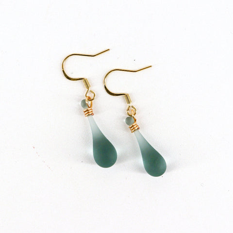 Handcrafted Glass Teardrop Earrings - Arts and Heritage St. Albert