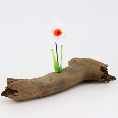 Handcrafted Glass Daisy Flower Sculpture - Arts and Heritage St. Albert