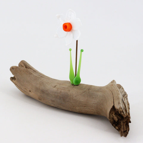 Handcrafted Glass Daisy Flower Sculpture - Arts and Heritage St. Albert