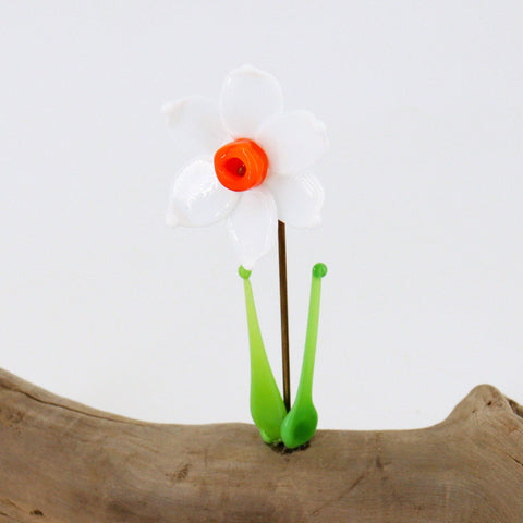 Handcrafted Glass Daisy Flower Sculpture - Arts and Heritage St. Albert