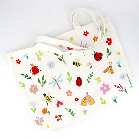 'Spring' Illustrated Canvas Tote Bag - Arts and Heritage St. Albert