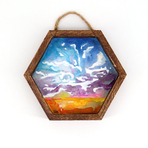 Framed Mini Watercolour Paintings Landscape #17 - Arts and Heritage St. Albert