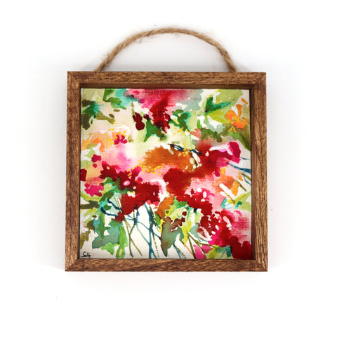 Framed Mini Watercolour Paintings Florals #24 - Arts and Heritage St. Albert
