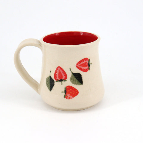 14 oz Strawberry Mug Style 4 - Arts and Heritage St. Albert