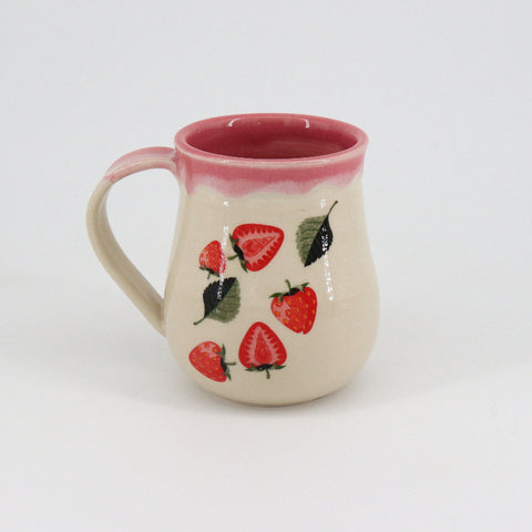 14 oz Strawberry Mug Style 2 - Arts and Heritage St. Albert