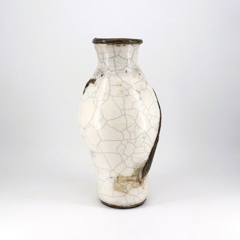 Tall Decorative Raku Vase - Arts and Heritage St. Albert