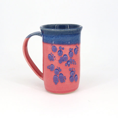 16 oz Pink and Blue Ceramic Mug - Arts and Heritage St. Albert