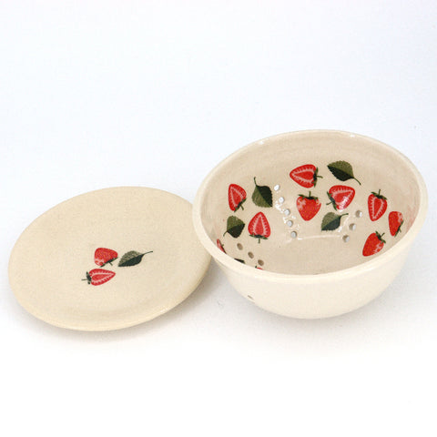'Strawberry' Berry Bowl Strainer - Arts and Heritage St. Albert