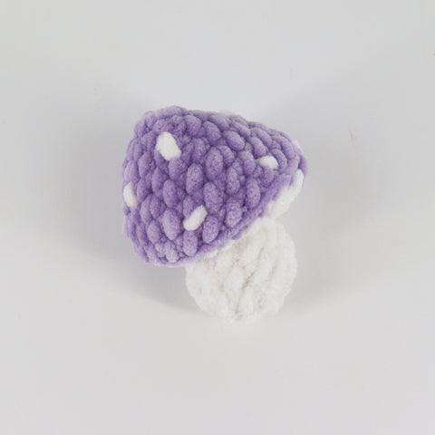 Crocheted Mushroom Purple - Arts and Heritage St. Albert