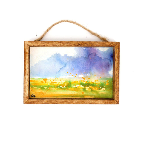 Framed Mini Watercolour Paintings 'Landscapes' Landscape #14 - Arts and Heritage St. Albert