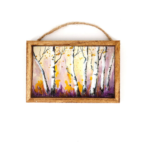 Framed Mini Watercolour Paintings 'Landscapes' Landscape #15 - Arts and Heritage St. Albert