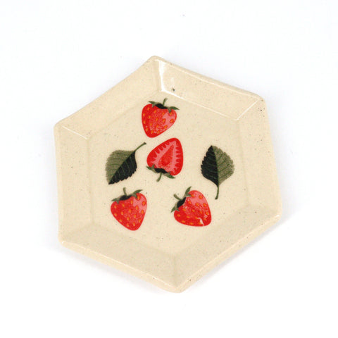 Small Strawberry Plates Style 1 - Arts and Heritage St. Albert
