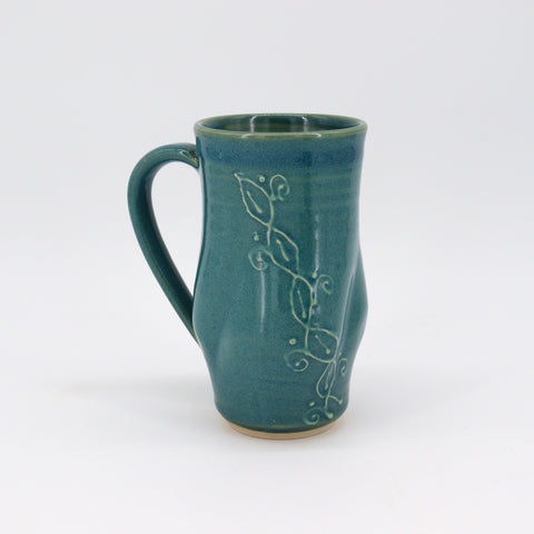 Green Slip Deco Mugs