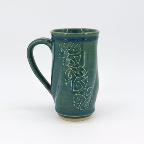 Green Slip Deco Mugs