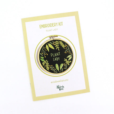 'Plant Lady' Embroidery Kit