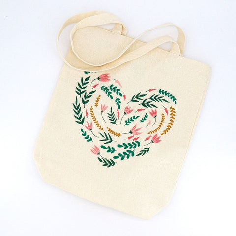 Illustrated Canvas Tote Bag