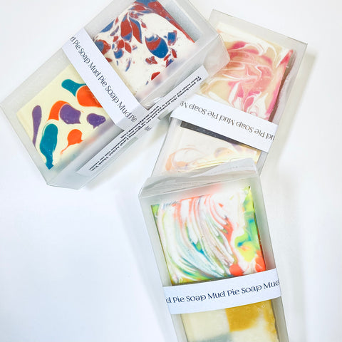 Handmade Soap Gift Set of 2 small bars (assorted colours and fragrances)